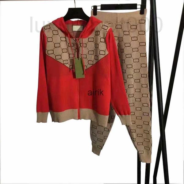 

women's tracksuits designer knickerbockers trouser setwomens panelled hooded spring autumn casual letter printed sports set fashion lad, Gray