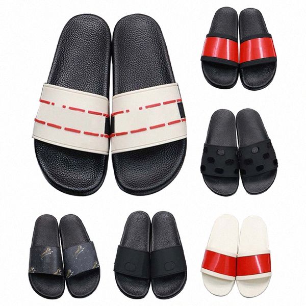 

classical designer slides women sandals shoes slippers pearl snake print slide 2023 fashion summer wide flat lady sandal slipper outdoor bea, Black
