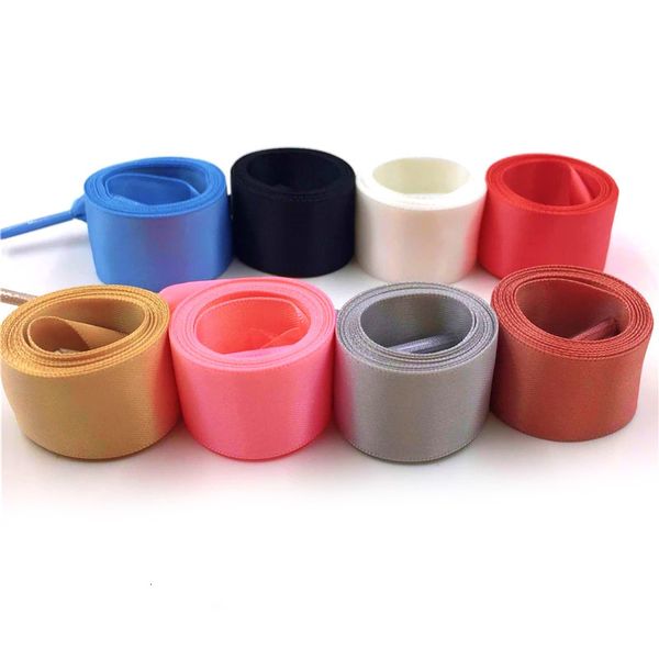 

shoe parts accessories 22mm wide ribbon 60180cm laces with golden metal tips for 10 pairs cap code zapatillas mujer bulk order wholesale 230, White;pink