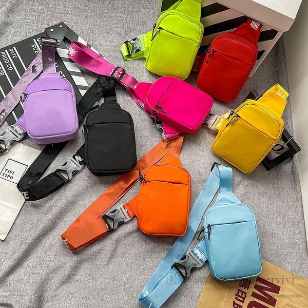 

designer kids letter printed chest backpacks boys one-shoulder sports casual bags girls phone purse 2023 children messenger bag z0117