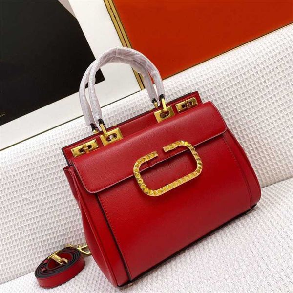 

fashion brands women's evening bag wallet high versions new rivet double-lock design handbag purse luxury leather shoulder messenger to