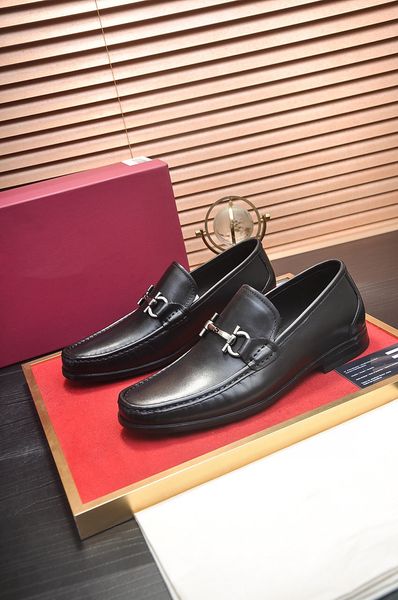 

brand formal dress shoes black genuine leather shoes luxury designer men business leather shoe