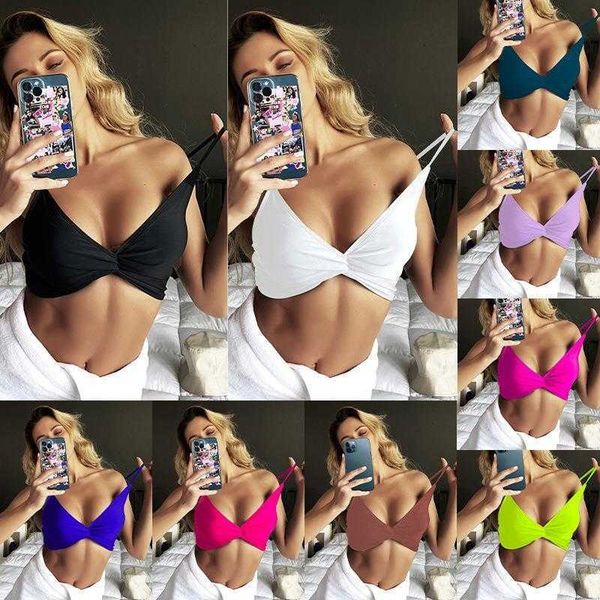 

single bag multi color pure swimsuit european size vacation swimming top, White;black