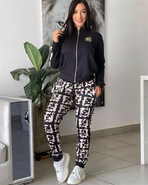 

womens tracksuits women oodies trouse casual solid long sleeve jackets and pants elastic sport o-neck leisure two piece set gym clothes outf, Gray