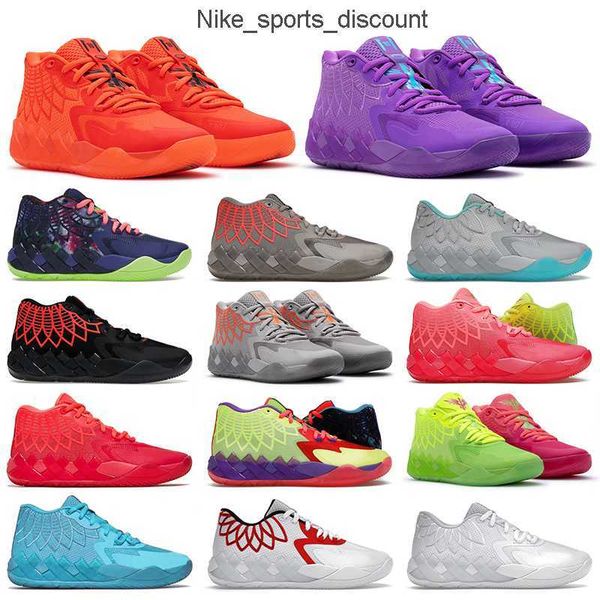 

2022 lamelo balls basketball shoes mb.01 mens 3 ball trainers rick and morty rock ridge red black blast not from here ufo galaxy queen
