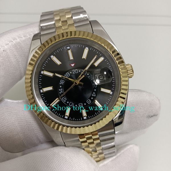

6 style watch for with box men 2022 new model 42mm black dial yellow gold bracelet asia 2813 movement mens automatic men's mechanical w, Slivery;golden