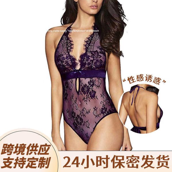 

bikinifunny bikini underwear one piece uniform pajamas open lace, Red;black