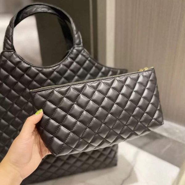 

2 piece bag women handbag the tote bag leather handbags for women crossbody bags diamond lattice bum bag waist bag designer purse wallet on