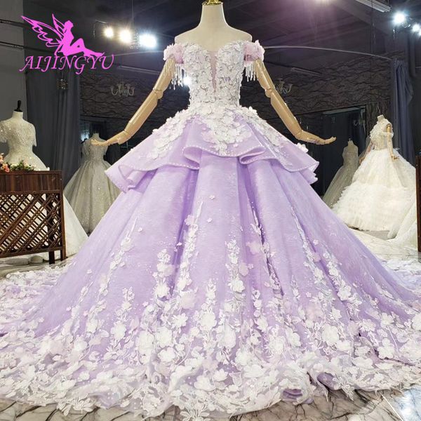 

party dresses aijingyu queen dress pearl bridal shops vegass marriage wears sequin gown wedding 230211, White;black