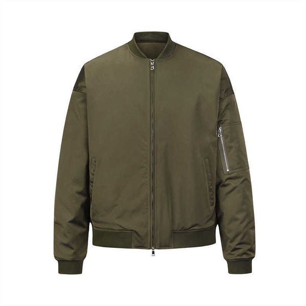 

men's jackets autumn winter quilted thickened bomber jacket men solid color warm baseball jacket coats male j230210, Black;brown