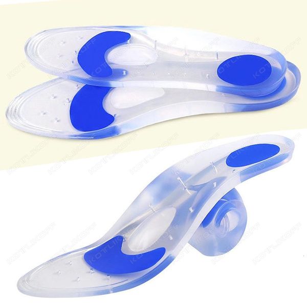 

shoe parts accessories silicone orthopedic insole soft comfortable full foot arch support insoles relieve sore feet for daily walking shoes, White;pink