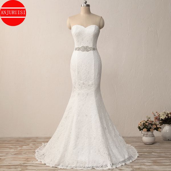 

party dresses elegant white lace mermaid wedding dress vintage robe de mariee with sash longue simple trouwjurk sukienka na wesele 230211, White;black