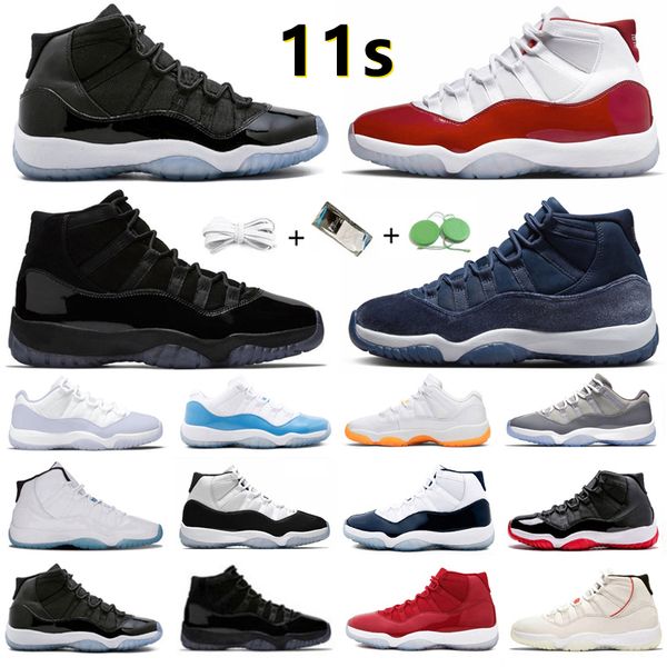 

2023 jumpman 11 11s mens basketball shoes cherry midnight navy cool grey pure violet citrus legend gamma blue bred cap gown concord men wome