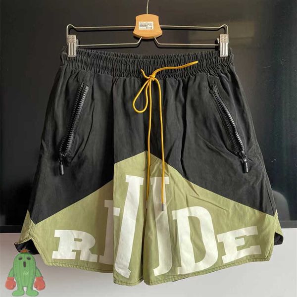 

men's pants oversized shorts men's patchwork hip hop casual beach shorts, Black