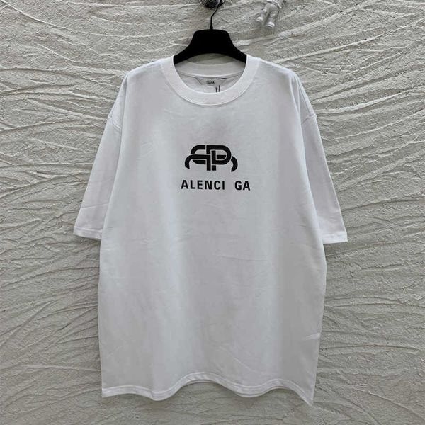 

men's hoodies sweatshirts summer b family lock print os loose version men's and women's short sleeved t-shirt iae4, Black