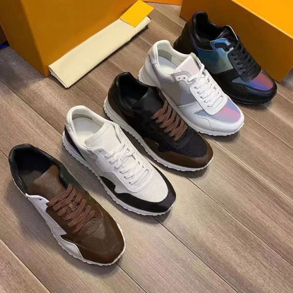 

platform gym casual shoes women travel leather lace-up trainers sneaker letters men thick bottom shoes woman designer shoe lady sneakers lar, Black