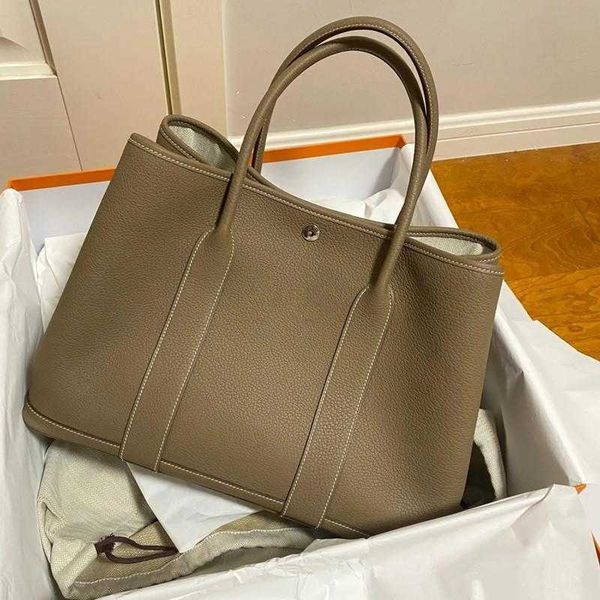 

herme garden party handbags online outlet 2023 new fashion leather garden simple and versatile shopping commut