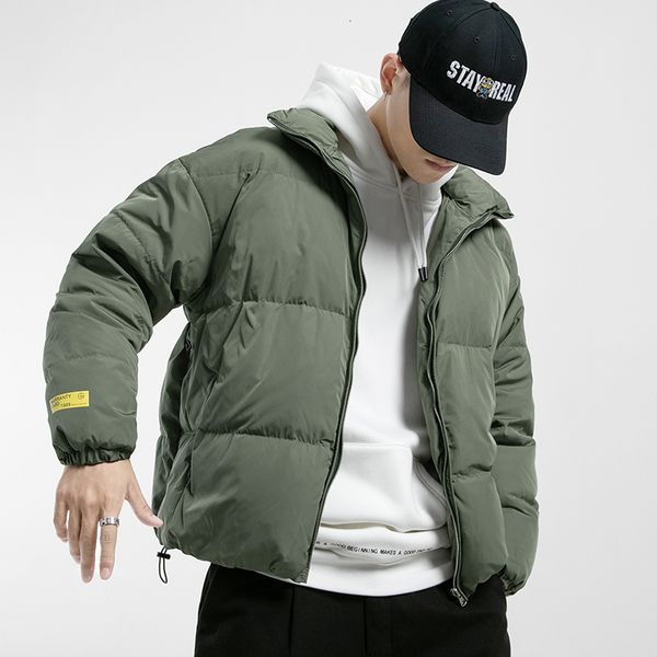 

men's jackets warm winter jacket streetwear fashion parka windbreaker thick stand collar coat for women drop 230210, Black;brown