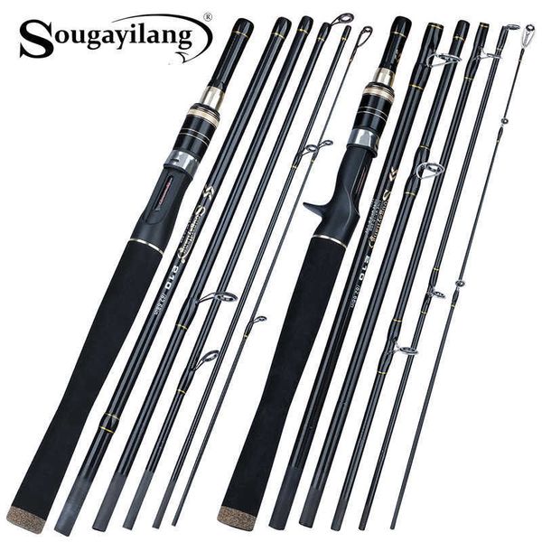 

boat fishing rods sougayilang 21m fishing rod portable carbon fiber lure rod spinningcasting outdoors salt waterfresh water carp tackle j230