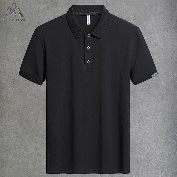 

men's polos big size 6xl 7xl 8xl shirts 95% cotton slim for fit casual tee 230211, White;black
