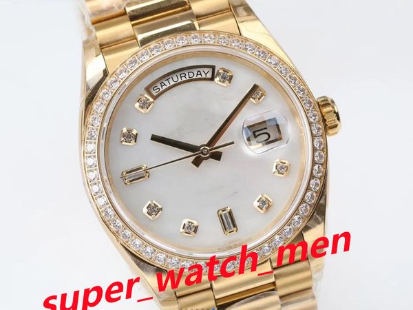 

11 style ew watch super quality 36mm diamond dial eta 3255 automatic movement 118238 218235 228238 diving swim mens watches luminous wristwa, Slivery;brown