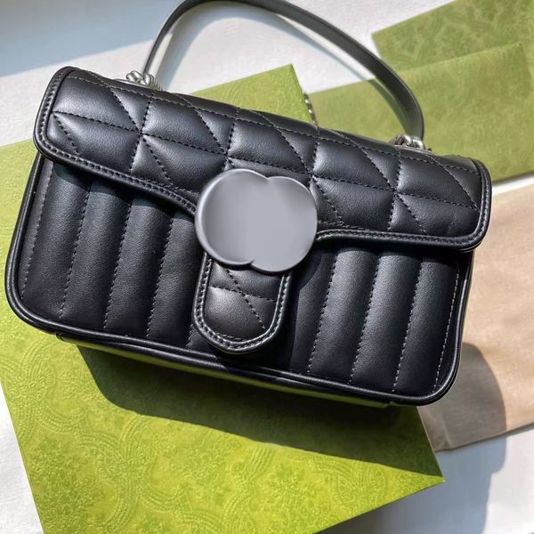

luxury designer genuine leather totes bags marmont cross body shoulder women men woman fashion bag camera cases handbag weekend chain strap