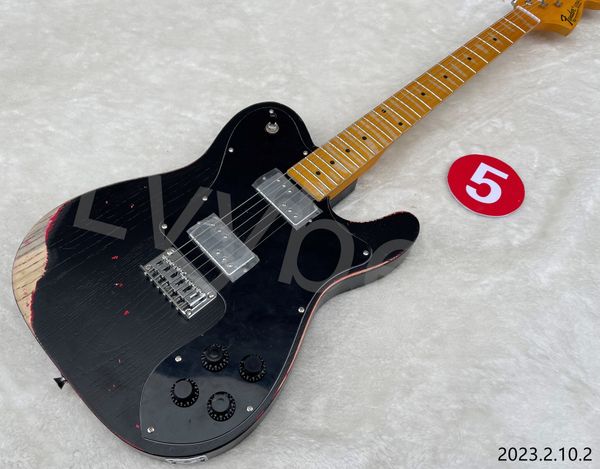 

in stocking electric guitar can ship out at once no5 electric guitar with ash wood body black with pink basic heavy relic maple neck and fin