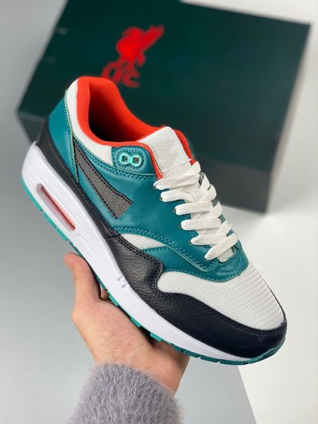 

wholesale trainers 87 outdoor running shoes trainer 1 white teal-black designer sneakers men women outfit lifestyles j6of