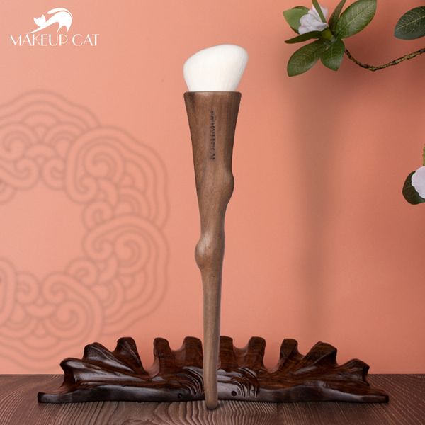 

eye shadow makeup cat cosmetic brushclassical walnut handle brushes seriessynthetic hair foundation sculpting brushmakeup toolsbeauty 230211