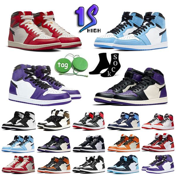 

fashion 2023 mid digital pink jumpman 1 1s womens mens basketball shoes high og volt university blue sneakers mens trainers