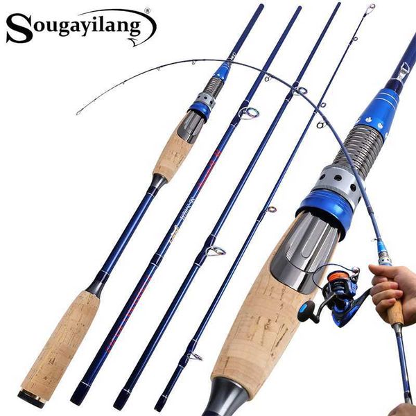

boat fishing rods sougayilang 4 section fishing rod 21m 24m portable m power carbon fiber ultralight carbon fiber spinningcasting travel rod