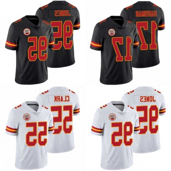 

2023 football jerseys kansas''city''chiefs''men womens youth 17 mecole hardman 9 juju smith-schuster 95 chris, Black;red