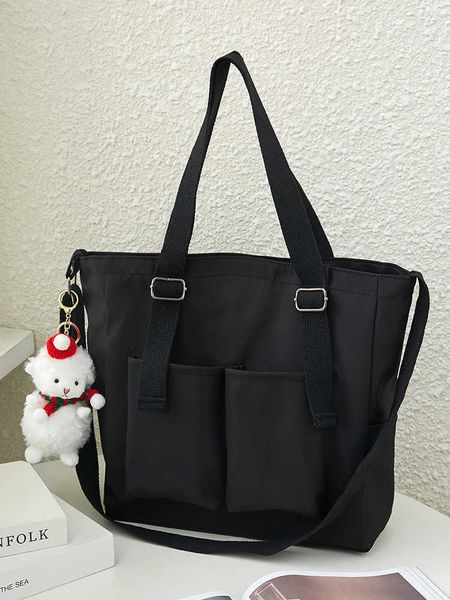 

shoulder bags 2022 new in large capacity canvas bag female messenger korean student harajuku japanese one-shoulder large bag tote bag 0211v2