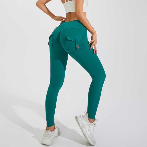 

yoga outfit gym pocket leggings women scrunch bum high-waisted yoga pants tights workout legging breathable naked feeling elastic t230211