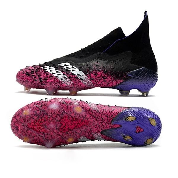 

dress shoes 21 predator freak 1 fg men's outdoor football shoe training boots soccer 230211, Black