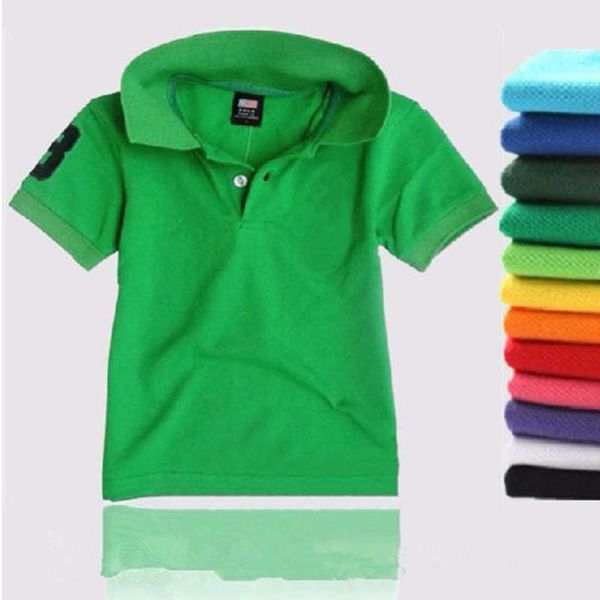 

t-shirts 90-160cm kids summer short sleeve tee shirts for boys girls multicolor red green navy blue cotton knitted jersey tee shirt t230209