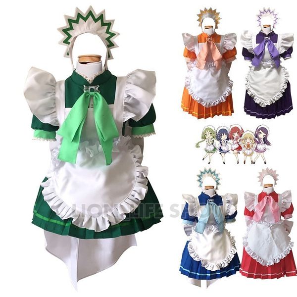 

theme costume tokyo mew momomiya ichigo maid dress midorikawa retasu cosplay game japanese outfit coffee lolita multi styles 230211, Black;red