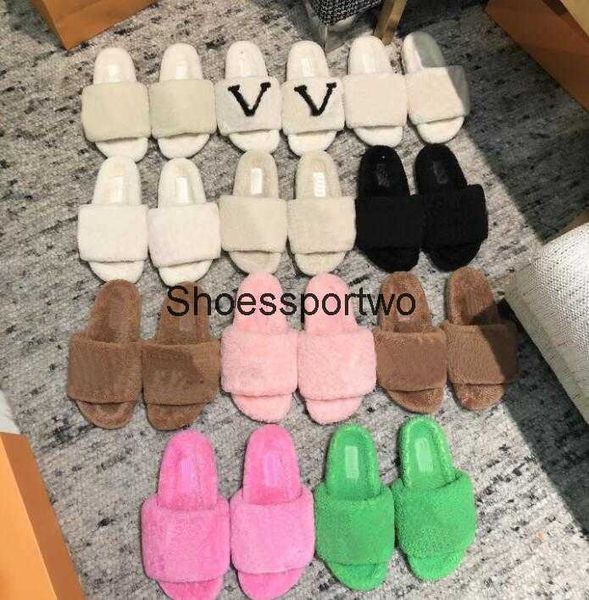 

2021 designer luxury women sandals paseo flat comfort sandal bom dia furry slide slipper soft fashion comfortable with box size, Black