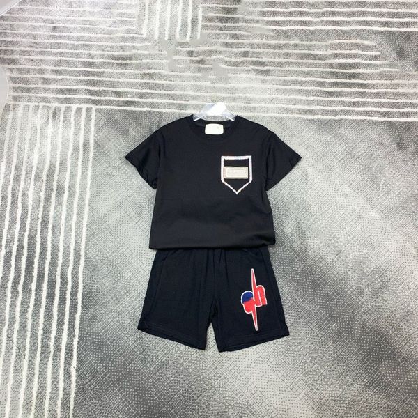 

kid sets kids designer set baby clothers 2pics toddler t shirt clothing boy girl tracksuits short sleeve suits luxury summer classic letters, White