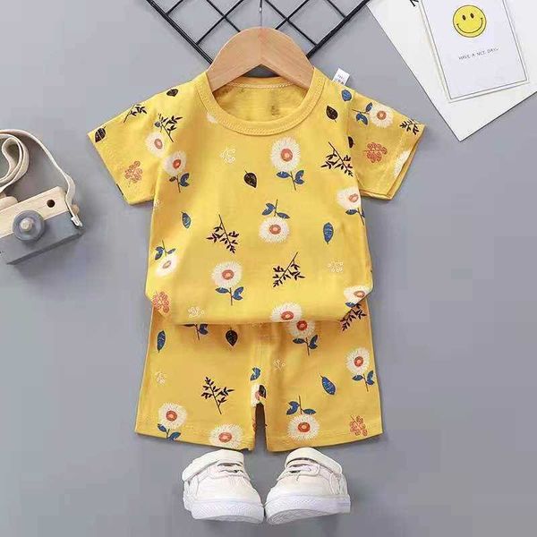 

clothing sets children's clothes new baby short sleeve shorts set infantil leisure wear toddler tshirts year old boys girls outfit, White