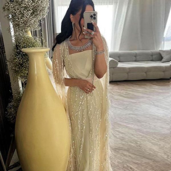 

party dresses sharon said luxury dubai feathers light yellow evening with cape sleeves arabic purple women wedding gowns ss420 230211, White;black