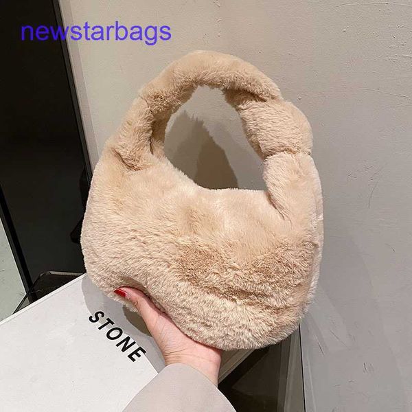 

jodie bags designer bottegs venets online shop autumn and winter fur handbag women's 2023 new celebrity design knot wrist bag versatile