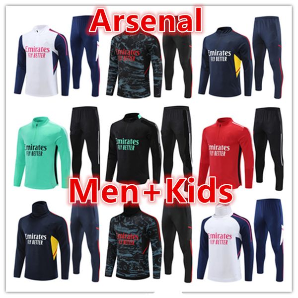 

2023 2024 pepe saka pink football soccer tracksuit jerseys tracksuit gunners training suit sets odegaard thomas tierney smith rowe transport, Black