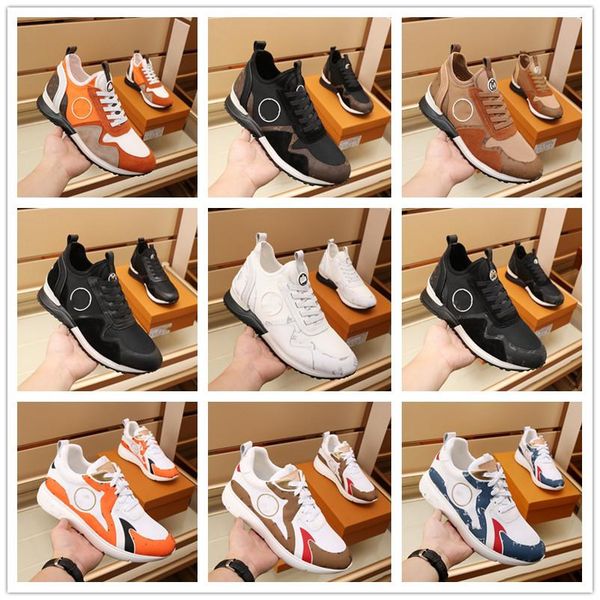 

with box lvs designer shoes 11 style elegant sneakers shoes perfect calfskin nappa portofino trainers white black leather casual walking f