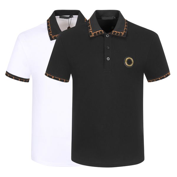 

senior designer men's tees polos soft cotton short sleeve collar t-shirt letter print wrinkle resistant fashion casual m-3xl c6t0, White;black