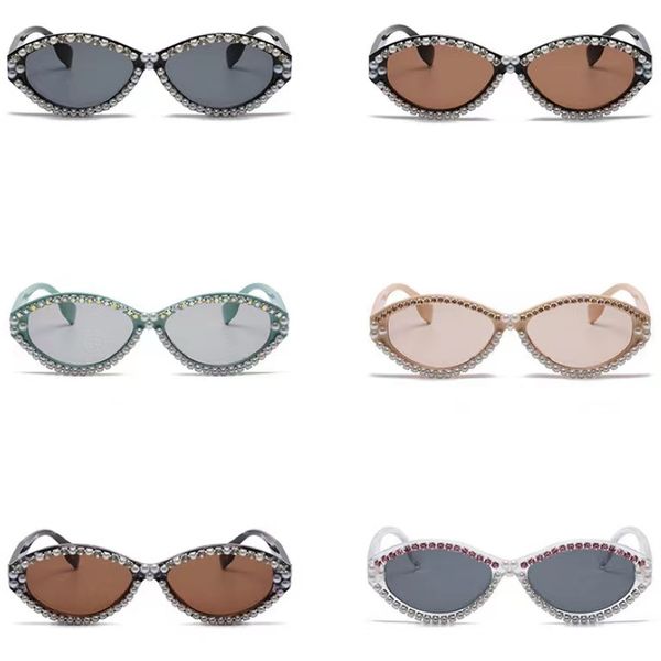 

fashion classic sunglasses for women cat eye frame uv400 vintage style polariscope protection eyewear with box, White;black
