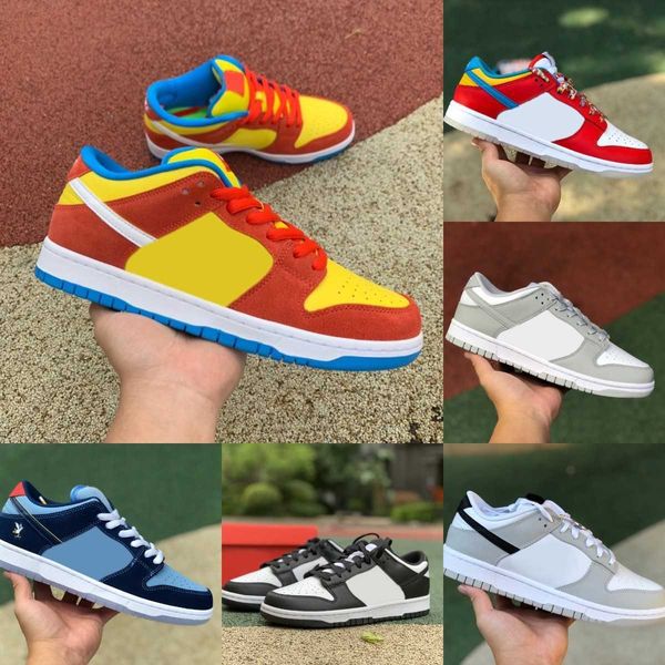 

2023 dunkes men women running shoes sb white black grey fog so sad fruity bart simpson mummy argon la dodgers paisley pack orange reverse un
