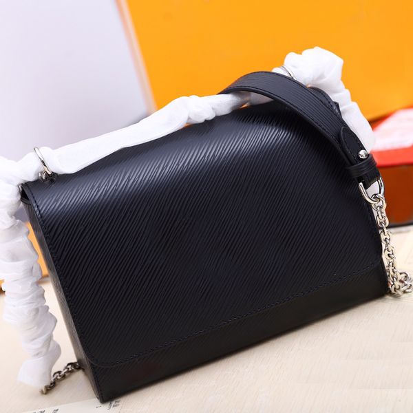 

7a designer bags water ripple genuine leather women purse chain with shoulder rest handbags