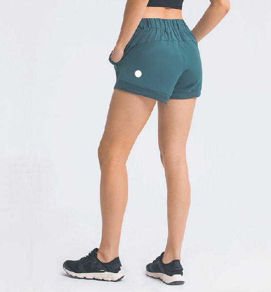 

ll596 womens yoga shorts outfits high waist exercise fitness wear short pants girls running elastic pants sportswear prevent wardrobe malfun