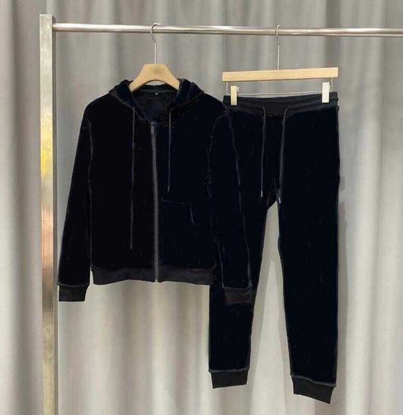 

men's tracksuits spring mens fashion letters print sportsuits for men women couple suits autumn jogger pants 2 colors optional ka49, Gray